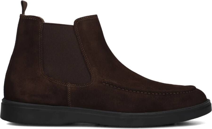 Stefano Lauran Bruine Suède Chelsea Boots