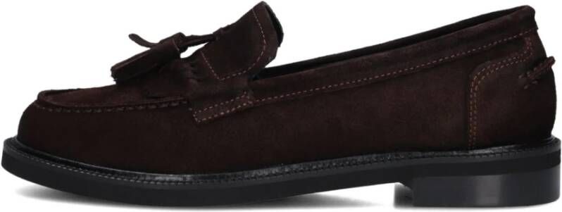Stefano Lauran Bruine Suède Loafers voor Dames
