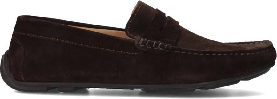Stefano Lauran Bruine Suède Loafers voor Heren