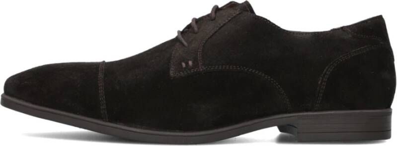 Stefano Lauran Bruine Suède Veterschoenen met Gesp
