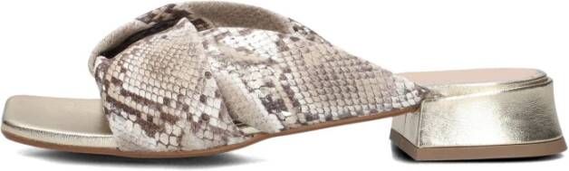 Stefano Lauran Chique Siena Slippers met Slangenprint