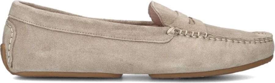Stefano Lauran Elegante Beige Suède Mocassins