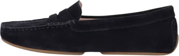 Stefano Lauran Elegante blauwe suède mocassins