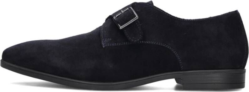 Stefano Lauran Elegante blauwe suède schoenen