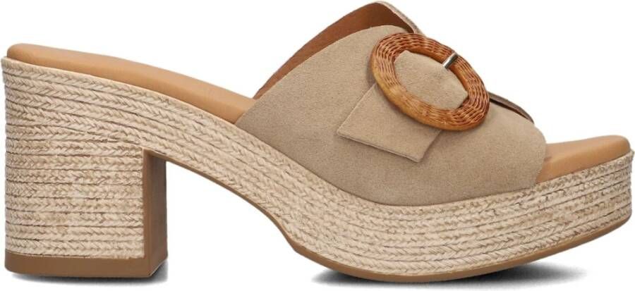 STEFANO LAURAN Sandalen met Hak Dames 2503 Maat: 38 Materiaal: Suède Kleur: Taupe - Foto 2