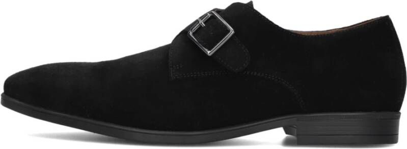 Stefano Lauran Elegante Zwarte Suède Schoenen