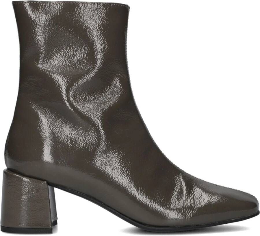STEFANO LAURAN Enkellaarsjes Dames S3093. Maat: 37 Materiaal: Leer Kleur: Grijs