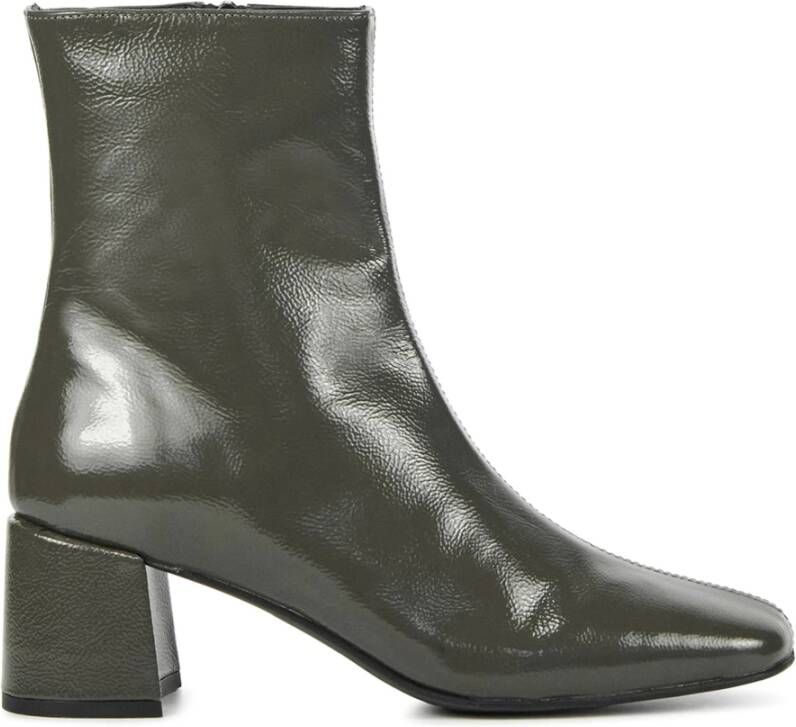 STEFANO LAURAN Enkellaarsjes Dames S3093. Maat: 37 Materiaal: Leer Kleur: Grijs