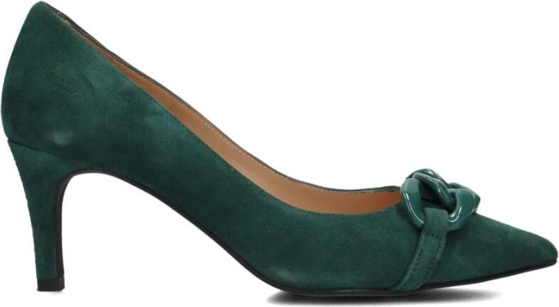 Stefano Lauran Pumps Stiletto Dames Damesschoenen Suède hoogte 7 cm S3075 Groen