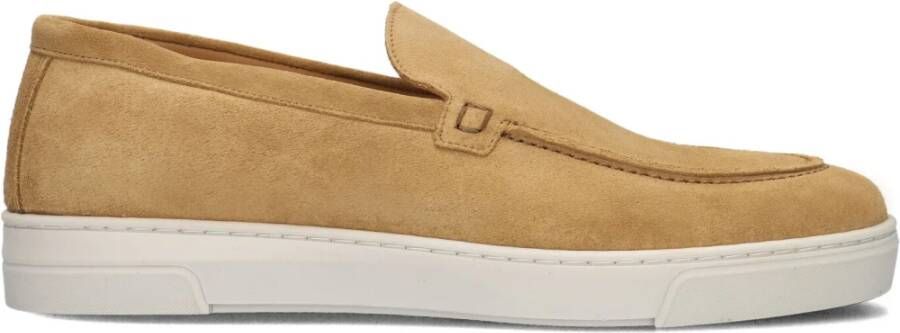 Stefano Lauran Instappers Heren Instapschoenen Herenschoenen Suède S3065 Camel