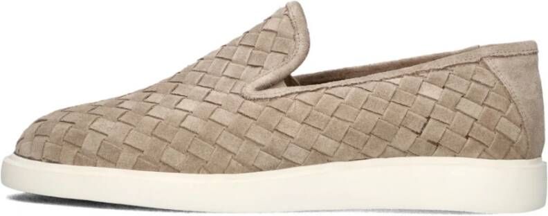 Stefano Lauran Heren Loafers in Beige Suède