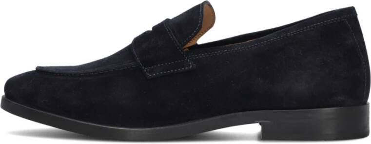 Stefano Lauran Heren Loafers in Donkerblauw