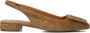 STEFANO LAURAN Slingbacks Dames 58577a Maat: 37 Materiaal: Suède Kleur: Camel - Thumbnail 2