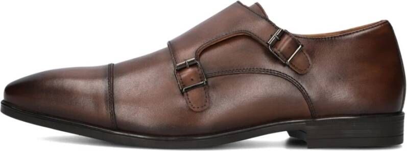 Stefano Lauran Klassieke Cognac Leren Herenschoenen