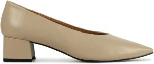 Stefano Lauran Dames Pumps Damesschoenen Suède Blokhak hoogte 4 cm S3073 Gebroken wit