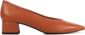 Stefano Lauran Dames Pumps Damesschoenen Suède Blokhak hoogte 4 cm S3073 Oranje