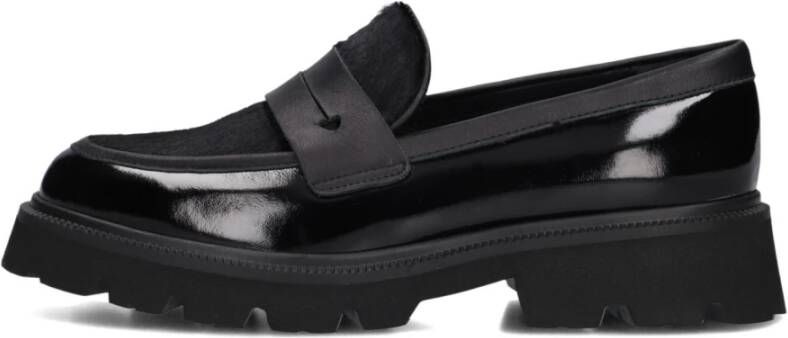 Stefano Lauran Retro Charme Zwarte Loafers