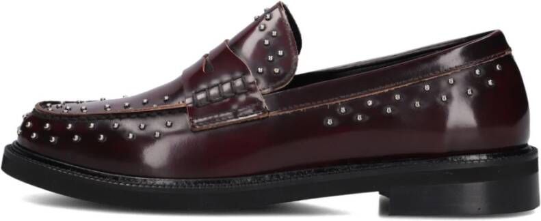 STEFANO LAURAN Loafers Dames 12095 Maat: 38 5 Materiaal: Leer Kleur: Rood