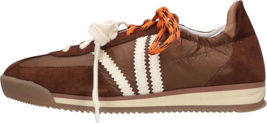 STEFANO LAURAN Lage Sneakers Dames 1back107 Textiel Bruin - Foto 6