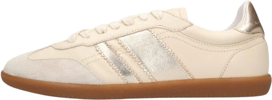 STEFANO LAURAN Lage Sneakers Dames 1white117 Leer Beige - Foto 6