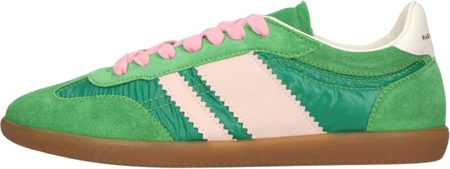 STEFANO LAURAN Lage Sneakers Dames 1white119 Textiel Groen - Foto 6
