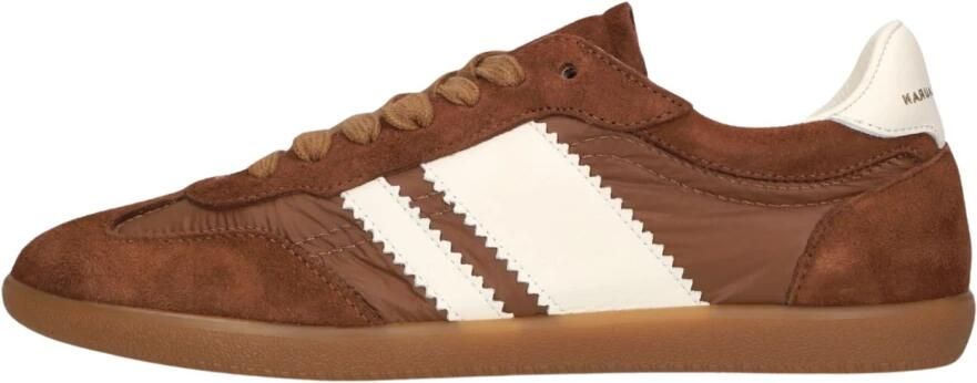 STEFANO LAURAN Lage Sneakers Dames 1white119 Suède Bruin - Foto 6
