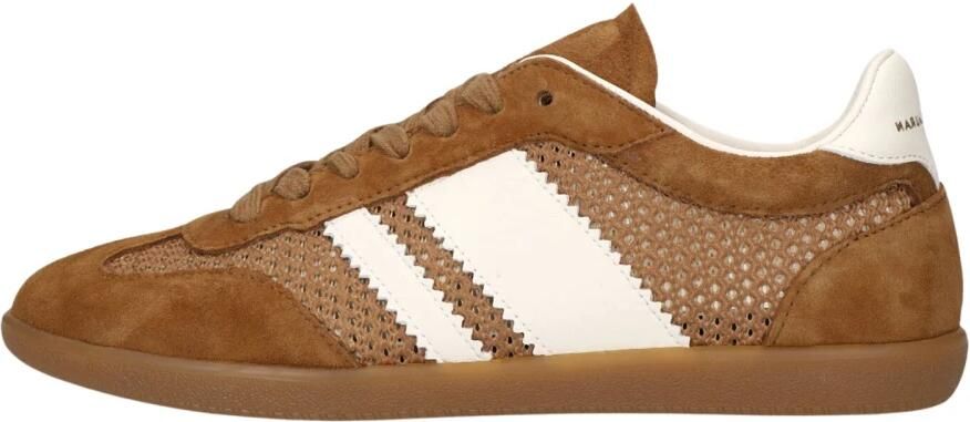 STEFANO LAURAN Lage Sneakers Dames 1white1191 Suède Bruin - Foto 7