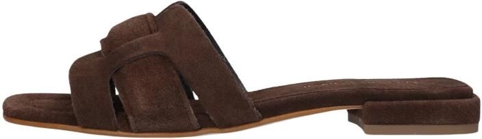 STEFANO LAURAN Slippers Dames 24050 Suède Bruin - Foto 6