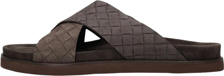 STEFANO LAURAN Slippers Heren 26001 Suède Taupe - Foto 6