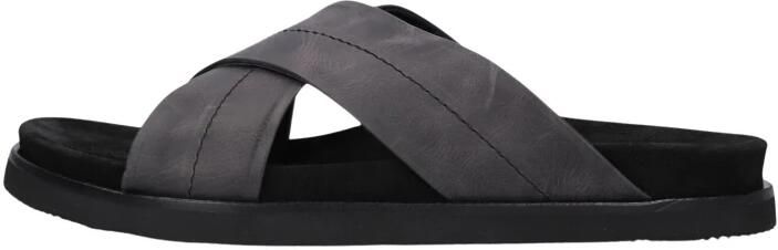 STEFANO LAURAN Slippers Heren 26002 Leatherlook Zwart