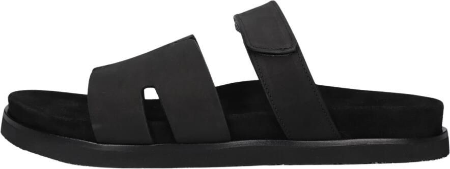 STEFANO LAURAN Badslippers Heren 26004 Leatherlook Zwart - Foto 6