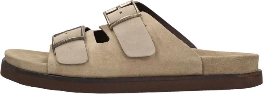 STEFANO LAURAN Slippers Heren 26005 Suède Beige - Foto 2