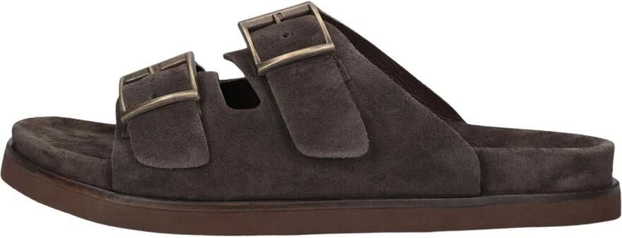 STEFANO LAURAN Slippers Heren 26005 Suède Bruin