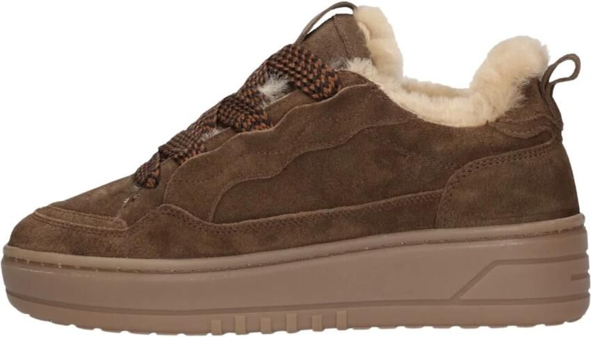 STEFANO LAURAN Lage Sneakers Dames Anemone-88 Suède Bruin - Foto 6