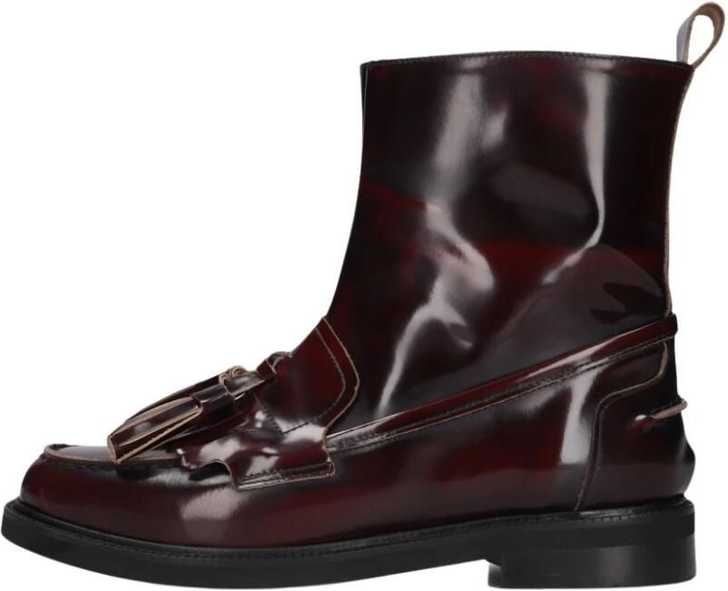 STEFANO LAURAN Enkellaarsjes Dames 12219 Maat: 41 Materiaal: Leer Kleur: Rood - Foto 3