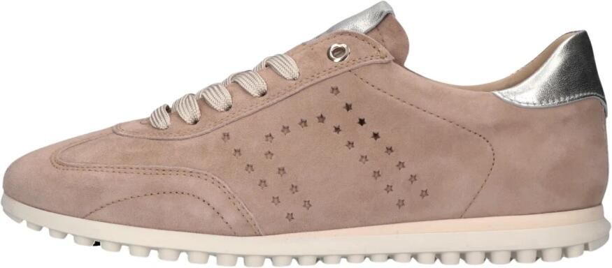 STEFANO LAURAN Lage Sneakers Dames Avril Suède Taupe - Foto 6