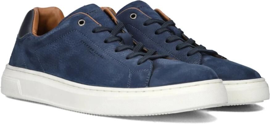 STEFANO LAURAN Lage Sneakers Heren Sl124h600 Suède Blauw - Foto 8