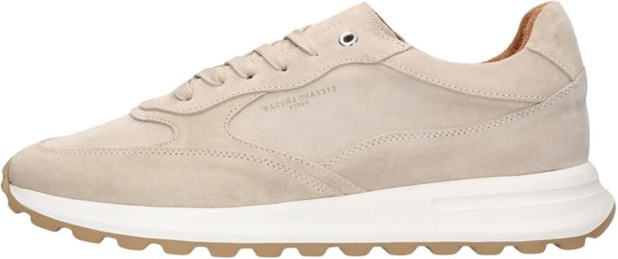 STEFANO LAURAN Lage Sneakers Heren Champ Suède Beige - Foto 6