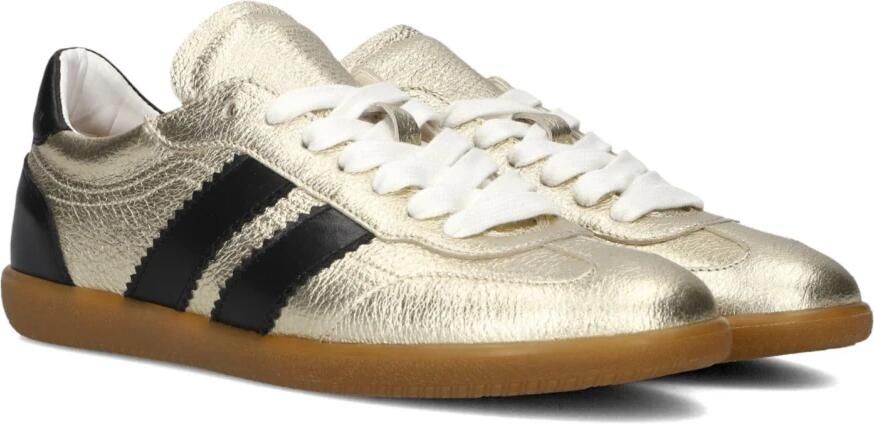 STEFANO LAURAN Lage Sneakers Dames 1white101 Leer Goud - Foto 4
