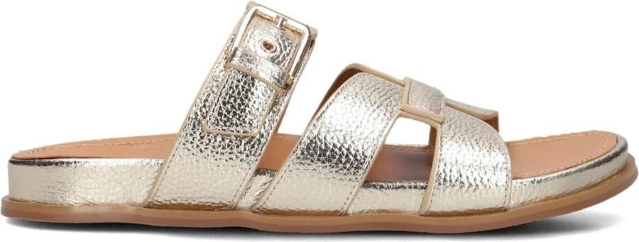 STEFANO LAURAN Slippers Dames 89863 1661 Maat: 42 Materiaal: Leer Kleur: Goud - Foto 2