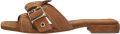 STEFANO LAURAN Slippers Dames 25037 Suède Bruin - Bruin