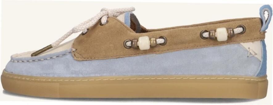 Stefano Lauran Silk-06 Instappers Dames Blauw - Foto 6