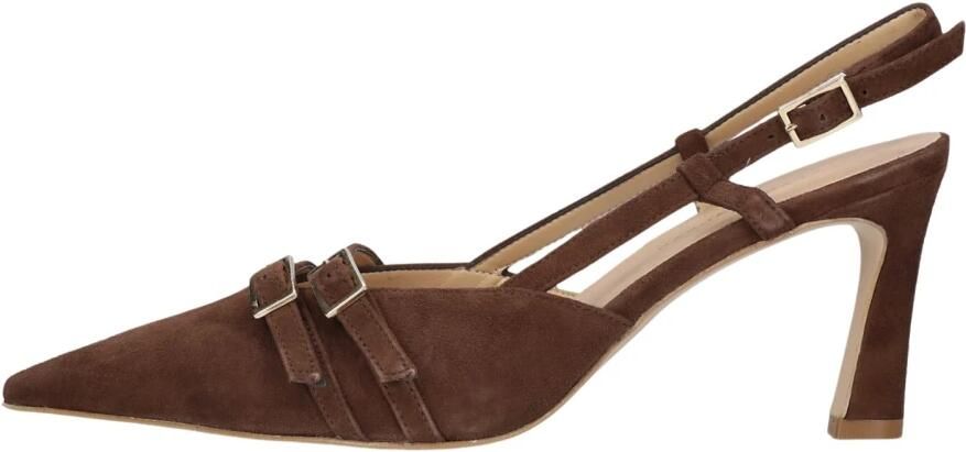 STEFANO LAURAN Slingbacks Dames 77212 Suède Bruin - Foto 6