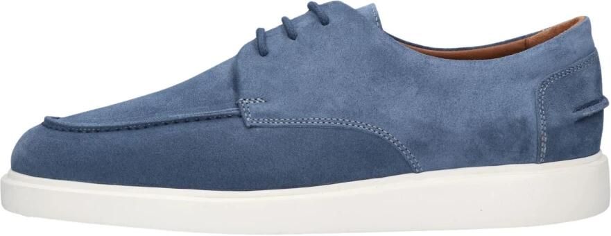 STEFANO LAURAN Veterschoenen Heren Star 10 Suède Blauw - Foto 5