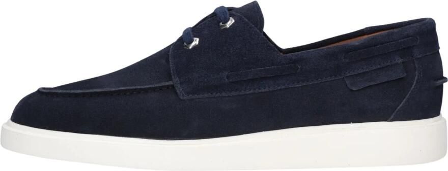 STEFANO LAURAN Veterschoenen Heren Star 11 Suède Blauw - Foto 5
