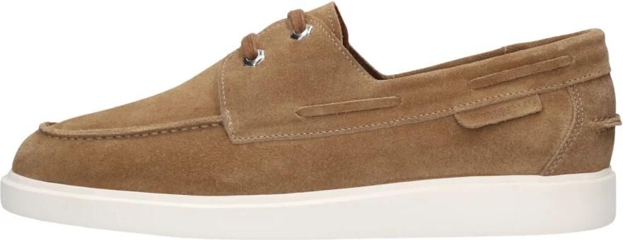 STEFANO LAURAN Veterschoenen Heren Star 11 Suède Camel - Foto 5
