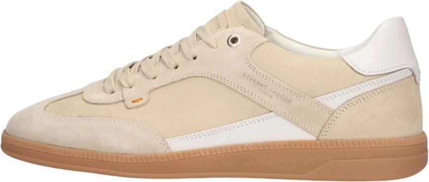 STEFANO LAURAN Lage Sneakers Heren Star 18 Maat: 46 Materiaal: Leer Kleur: Beige - Foto 2