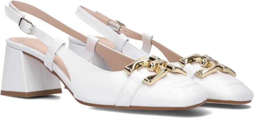 Stefano Lauran Witte Ballerina Flats White Dames