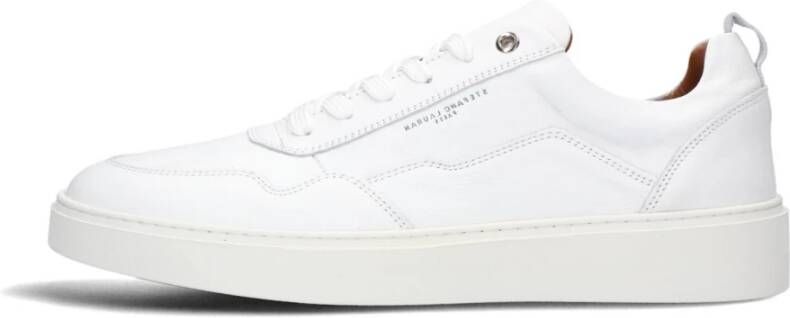 Stefano Lauran Witte leren veterschoenen Lj2501