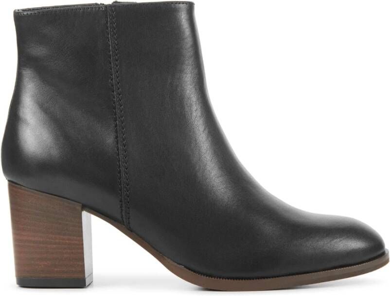 STEFANO LAURAN Enkellaarsjes Dames S3095. Maat: 39 Materiaal: Leer Kleur: Zwart